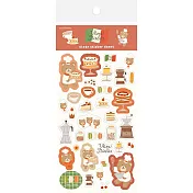 【日本Wa-Life】小廚房Viva Italia 透明貼紙 ‧ 甜點小熊主廚