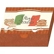 【日本Wa-Life】小廚房Viva Italia 盒裝便條紙 ‧ 甜點小熊主廚