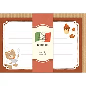 【日本Wa-Life】小廚房Viva Italia 美濃和紙信封紙組 ‧ 甜點小熊主廚