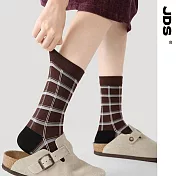 【JDS設計襪】精梳棉塗鴉設計襪    矩陣之夢/格子