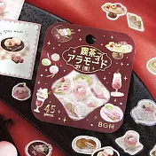 【日本BGM】散裝金箔和紙貼紙包45入 ‧ 喫茶咖啡館 雅-真朱