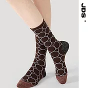 【JDS設計襪】精梳棉塗鴉設計襪     夢境巡遊 咖色