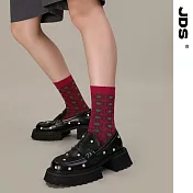 【JDS設計襪】精梳棉塗鴉設計襪 燦若螢火 紅綠