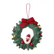 【日本Mark’s】Felt & Knit手工針織毛氈聖誕花圈裝飾 ‧ 聖誕老人