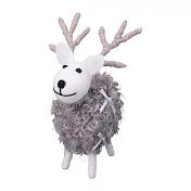 【日本Mark’s】Mocomoco Animal手工毛氈聖誕擺飾 ‧ 蝴蝶結馴鹿/灰色