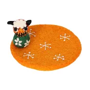 【日本Mark’s】干支招福毛氈裝飾杯墊 ‧ 獅子舞