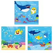 鯊魚寶寶 可愛拼圖-海洋篇 D1+D2+D3 (袋裝3入組)