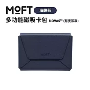 美國MOFT 多功能磁吸卡包 MOVAS™ (有支架款) 海峽藍