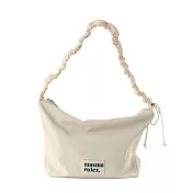 Masmarulez 兩用尼龍斜背包 淺卡色