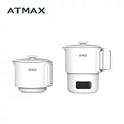 【ATMAX】VOVO 雙V鍋｜雙電壓旅行收納快煮鍋 純淨白
