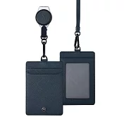 MONDAINE 瑞士國鐵商務直式證件套 - 十字紋藍