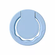 【搭配7.8吋專屬透明殼】黏貼式360度立架- 藍