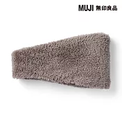 【MUJI 無印良品】再生聚酯纖維保暖絨毛護耳帶 FREE 摩卡棕
