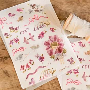 【Meow Illustration】花的孩子轉印貼紙 - 藤(2入)