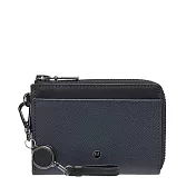 MONDAINE 瑞士國鐵 Zurich風琴折7卡零錢包 牛皮/真皮短夾卡包 男女適用 -  沉穩藍