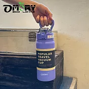 【OMORY】輕旅行不鏽鋼彈跳瓶720ml- 藤紫