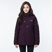 【遊遍天下】女款極暖GlobeTex防水防風保暖顯瘦羽絨外套(GJ23036) M 暗紅