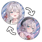 不時輕聲地以俄語遮羞的鄰座艾莉同學(原作) 3D光柵胸章 B