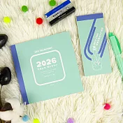 【conifer綠的事務】2026年生活軌跡月計畫+日序小便籤組合  晴空節奏/藍