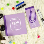 【conifer綠的事務】2026年生活軌跡月計畫+日序小便籤組合  霧霧紫光/紫