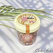 【卡樂熊】基本一次性高彈力罐裝橡皮筋/髮束- 奶茶色