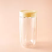 好玻GOODGLAS | CLASSIC雙層玻璃隨手杯-黃