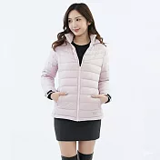 【遊遍天下】女款顯瘦中長版防潑水防風保暖羽絨外套(GJ22052) M 淺紫