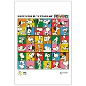 HALLMARK SNOOPY 75週年紀念款_明信片 _SNOOPY繽紛色塊
