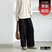 【Jilli~ko】寬鬆哈倫燈籠闊腿長褲 J12587 FREE 黑色