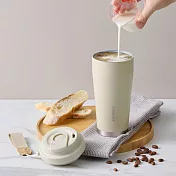 買一送一【美國康寧】Snapware 鋅light輕瓷保溫保冰按壓即飲隨行杯550ml