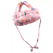 【EZlife】寶寶學步頭部防撞保護墊 粉色森林