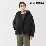 【MUJI 無印良品】女撥水加工羽絨外套 M 黑色