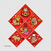 佳墨春聯-馬寶寶-斗方六入組