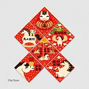 佳墨春聯-金彩-斗方六入組