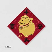 佳墨春聯-黃金喜慶-斗方- 平安大吉 DG25-02