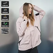 【KISSDIAMOND】G-Pro超能抗風雨輕量極鋒衣(KDFJ-2518) M 冰霧粉