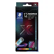 STAEDTLER施德樓NORIX油性色鉛筆12色組
