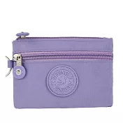 【Sayaka紗彌佳】日本百搭繽紛多色雙拉鍊收納零錢包 -薰衣草紫