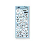 【Laszlo】手帳貼紙 | 插畫小農 hsiaoyu illustration _ 海洋生物