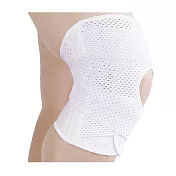 【TRUSTO】可調節護膝加壓綁帶髕骨半月板護膝 新八代旗艦款(單支) 白色M