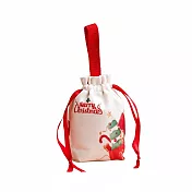 【HandStyle】購物袋 聖誕主題可愛圖案束口手提購物袋(22015) _白色