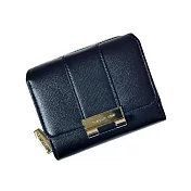 【HandStyle】女短夾 手感舒適簡約寬帶釦經典女用短夾(86080) _黑色