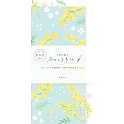 【日本Wa-Life】春限定｜今日的美濃和紙信封紙組(長型) ‧ 含羞草與小白花