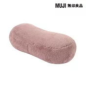 【MUJI 無印良品】保暖多用途靠枕/迷你/紫紅49x22x15cm