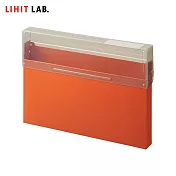 LIHIT LAB A-2073 A4橫式厚型整理盒 桔紅色