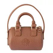 [星巴克]棕皮革圓筒迷你包