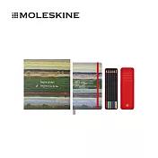 MOLESKINE 奧賽博物館 - 印象派靈感限量禮盒套裝 / L型空白筆記本 + 水彩鉛筆