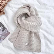 【KISSDIAMOND】日系高質感羊毛圍巾圍脖(KDM-A009) FREE 經典灰