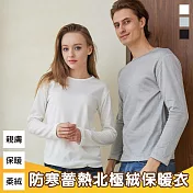 【KISSDIAMOND】防寒圓領蓄熱北極絨保暖衣(KDT-698) L 黑