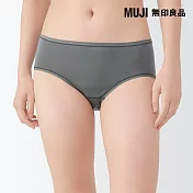 【MUJI 無印良品】女柔滑中腰內褲 XL 深灰